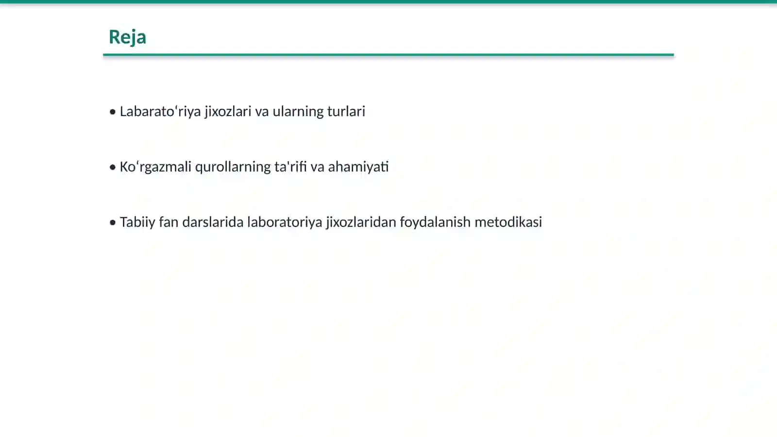 Labaratoʻriya jixozlari. Koʻrgazmali qurollar, ularning turlari va tabiiy fan darslarida ulardan foydalanish metodikasi 2