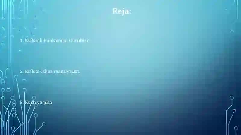 Kislotalar turli va kislotalar 2