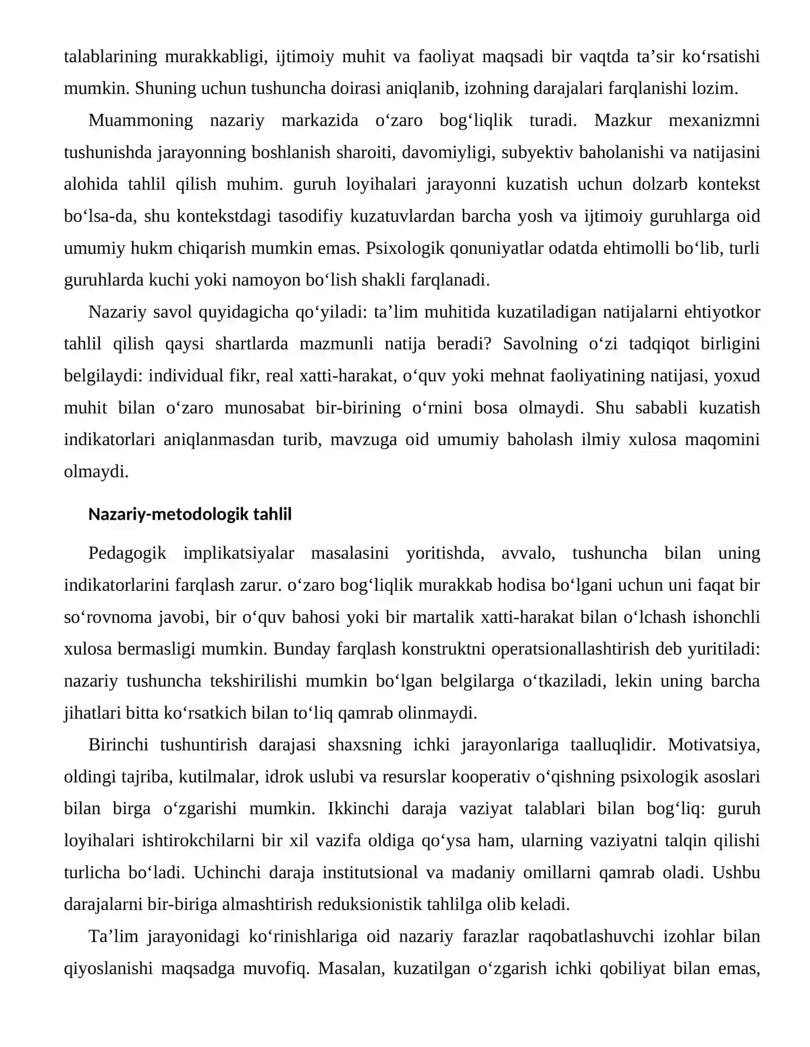 KOOPERATIV O‘QISHNING PSIXOLOGIK ASOSLARI — TA’LIM JARAYONIDAGI KO‘RINISHLARI 2
