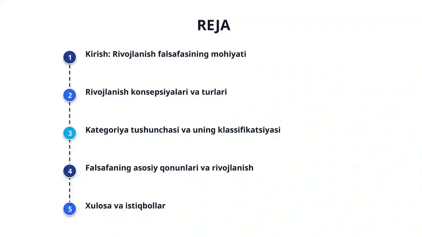 rivojlanish falsafasi. 2