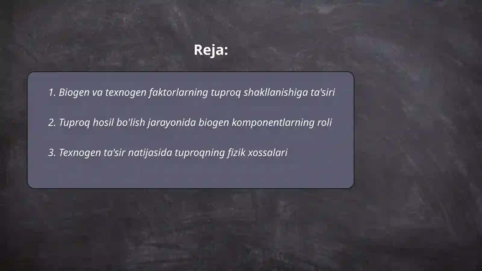 Biogen va texnogen chiziqlar ustida shakillangan tuproqlar 2
