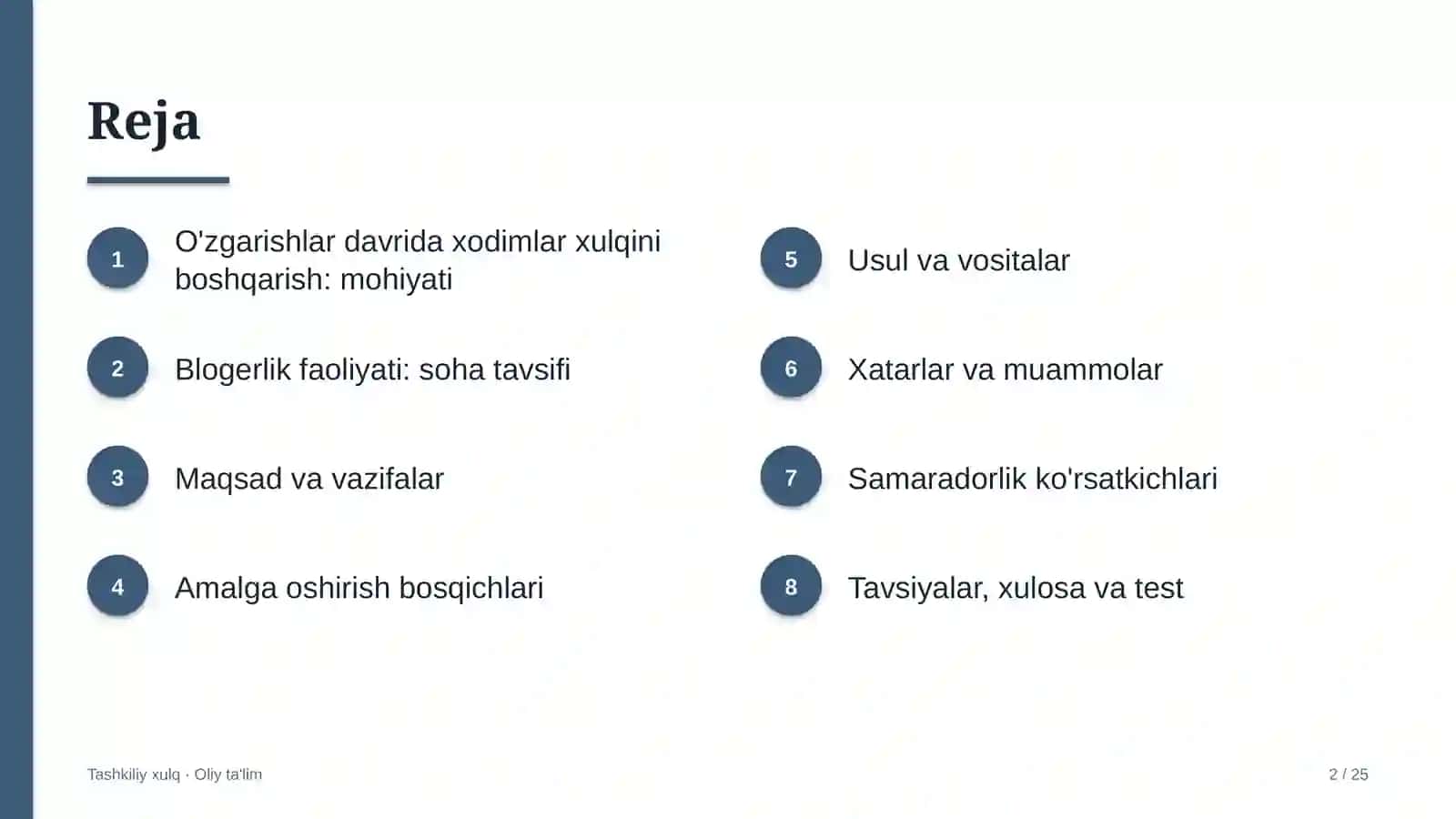 blogerlik faoliyatida tashkiliy o'zgarishlar davrida xodimlar xulqini boshqarish 3041 2
