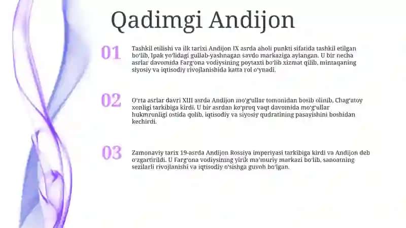 Andijon Viloyati MaʼMuriy Hududiy Tuzilishi Tarixi 2