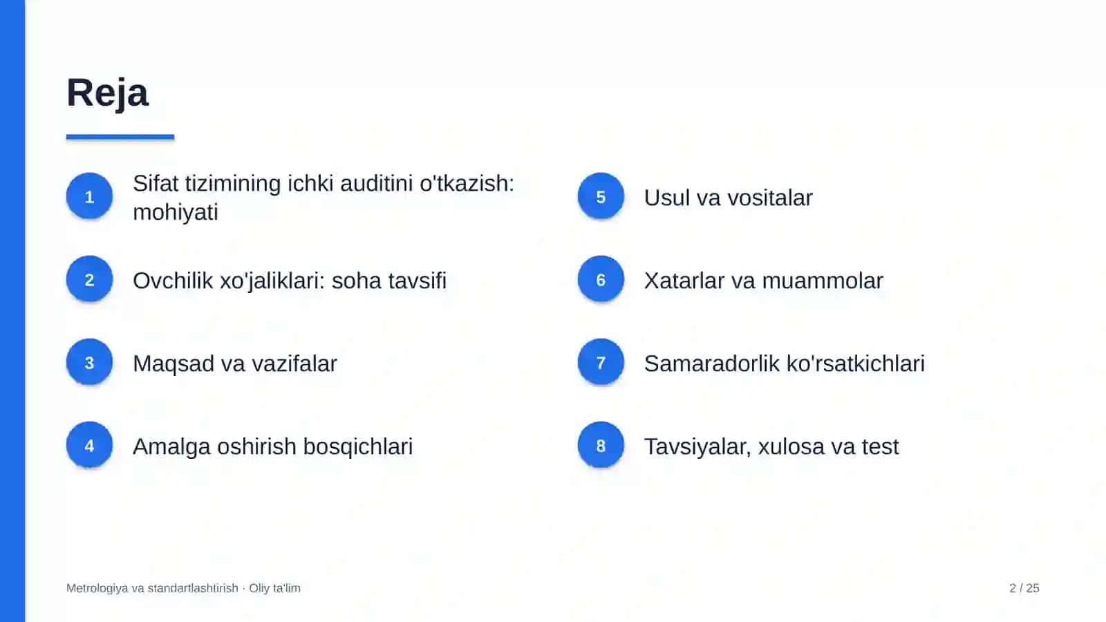 ovchilik xo'jaliklarida sifat tizimining ichki auditini o'tkazish 1488 2