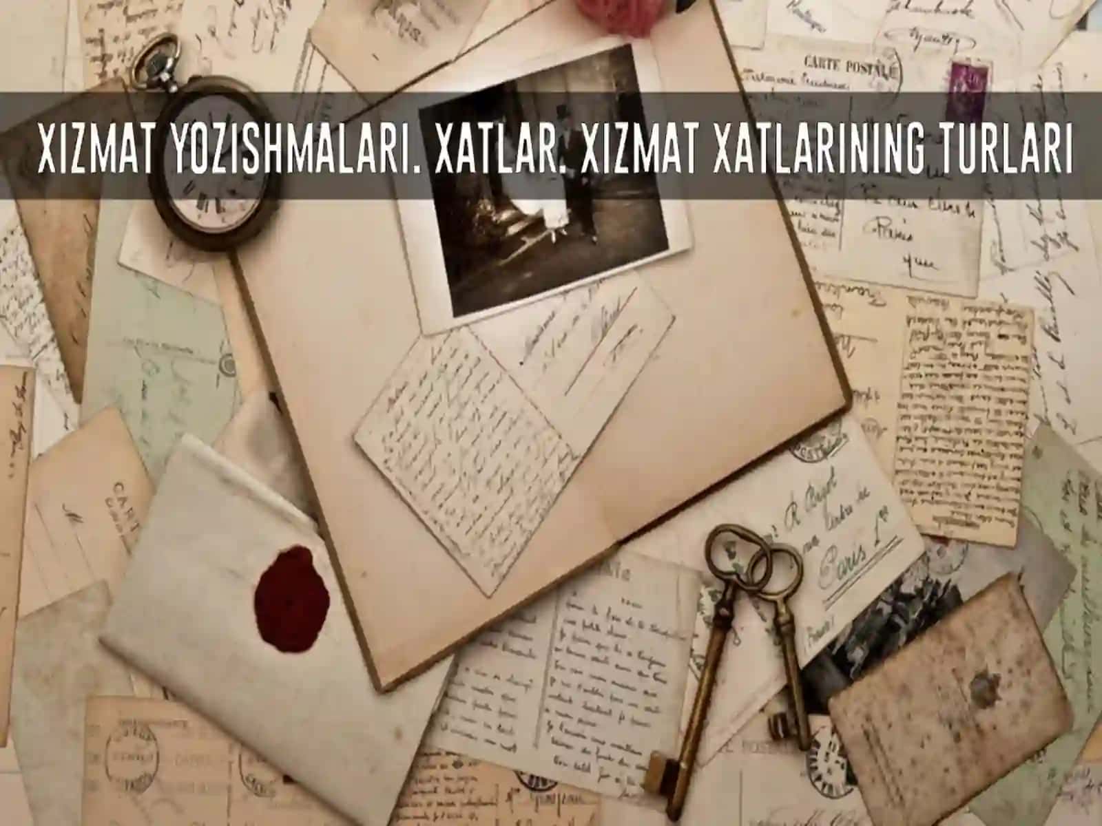 XIZMAT YOZISHMALARI 2