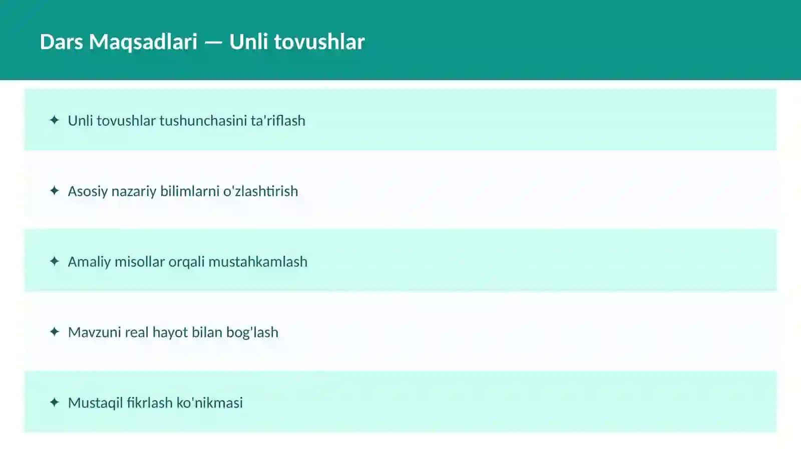 O'zbek Tili fanida Undosh tovushlar 2