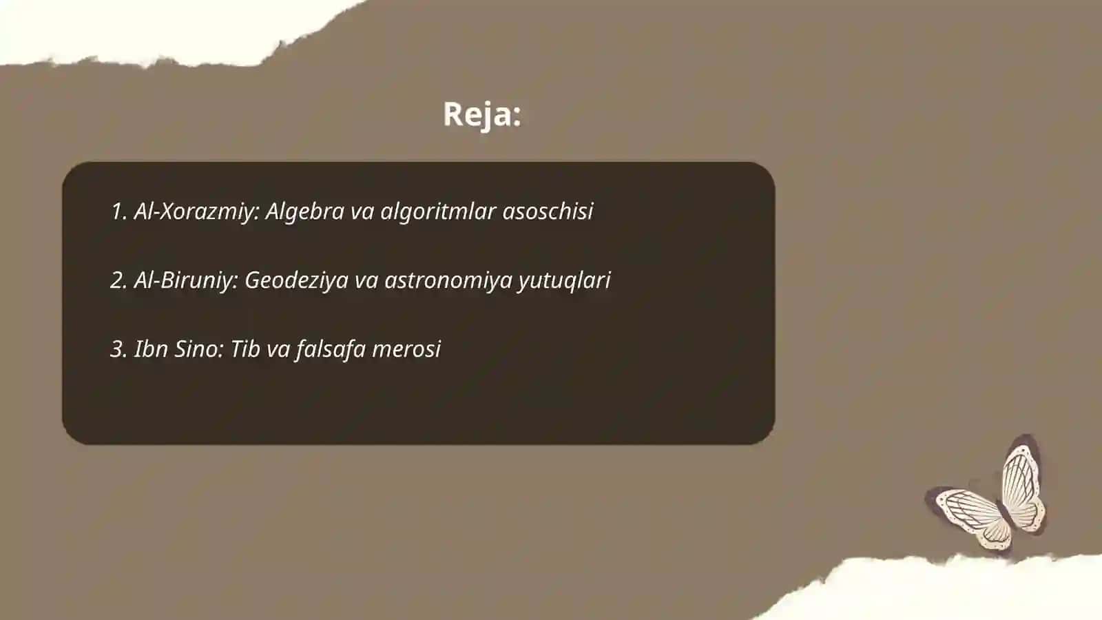 Texnologiya darslarini tashkil etishda Mutafakkirlar me'rosini o'rganish 2