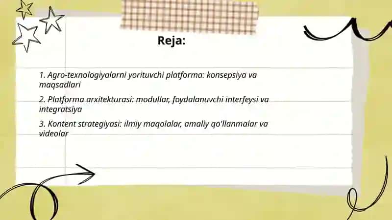 Agro-texnologiyalarni yorituvchi platforma konsepsiyasi.mavzusida maqola 2