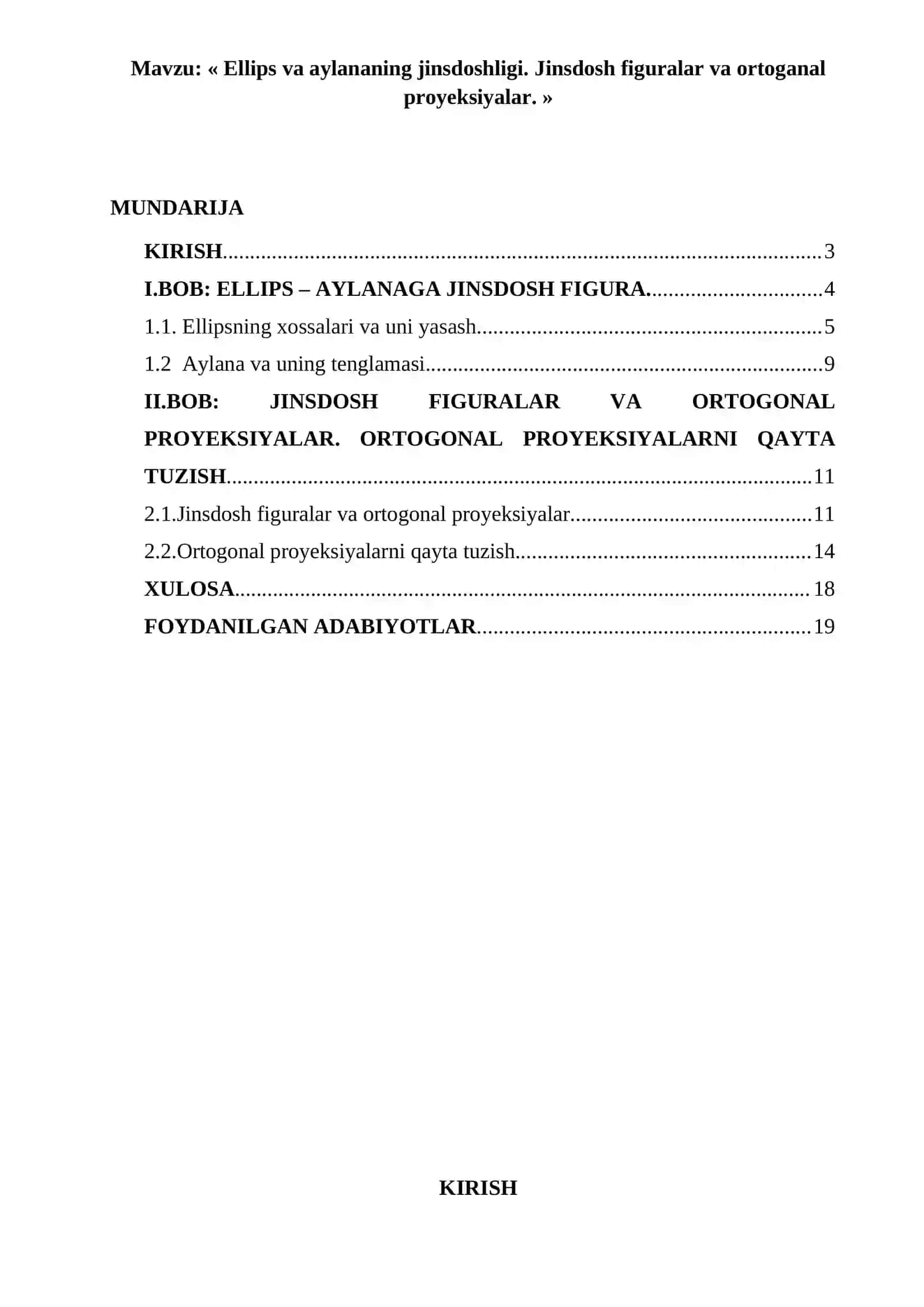 ANALITIK GEOMETRIYA KURSI 2