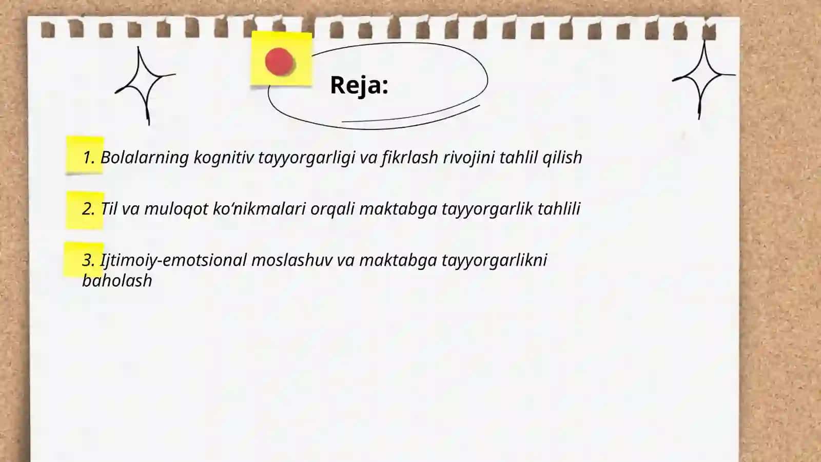 Bolalarni maktab ta’limiga tayyorgarlik tahlili 2