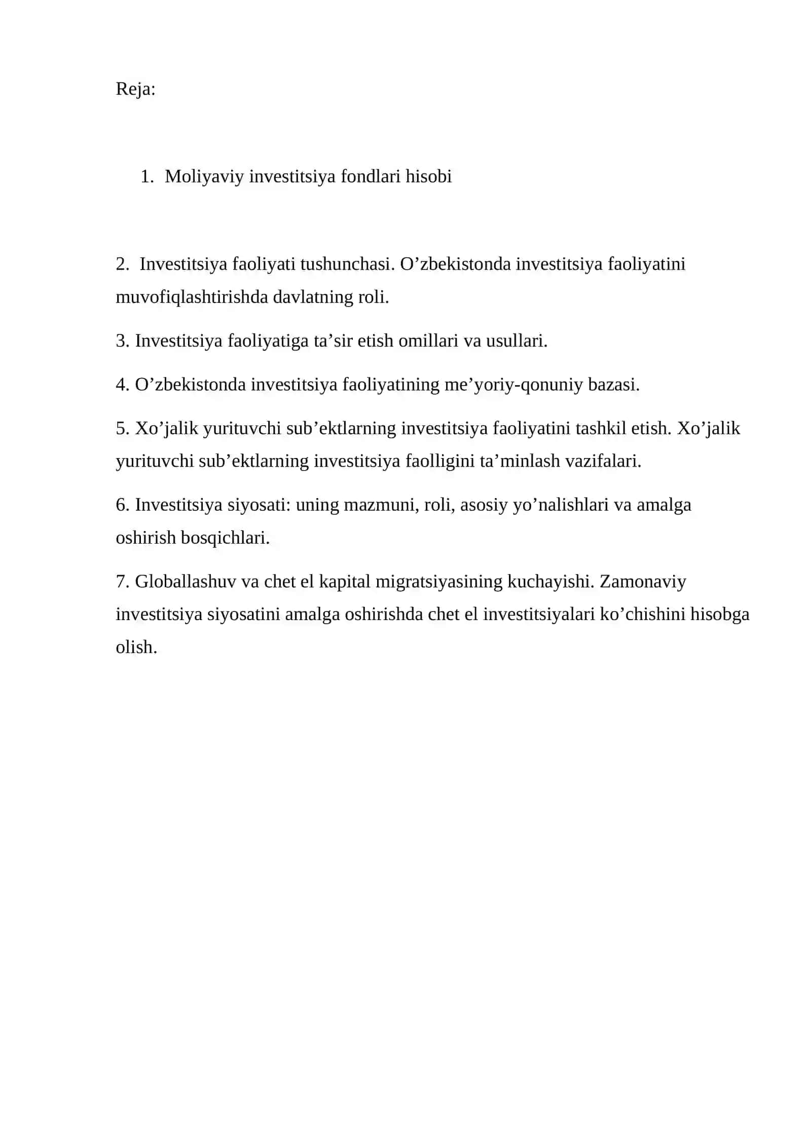 Investitsiya fondlari va investitsiya portfelini diversifikatsiyalash 2