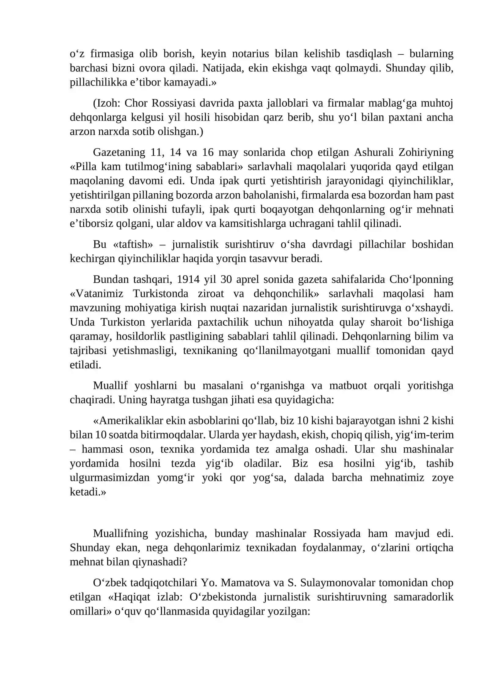 O‘zbekistonda jurnalist surishtiruvining paydo bo‘lishi 2