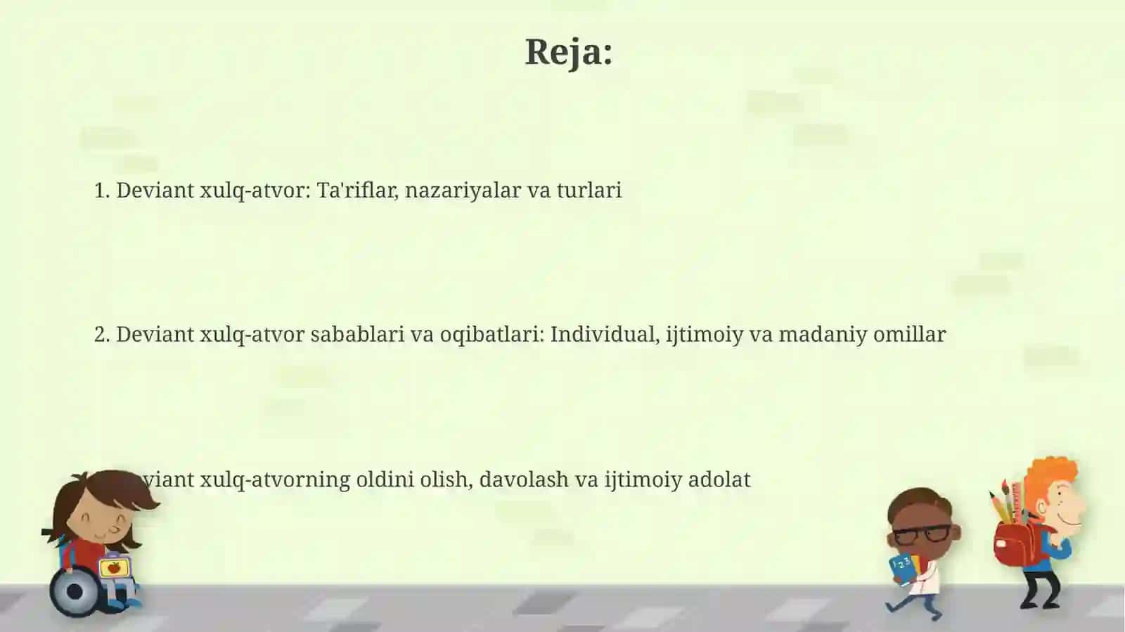 Deviant xulqatvorpsixalogiyasi 2