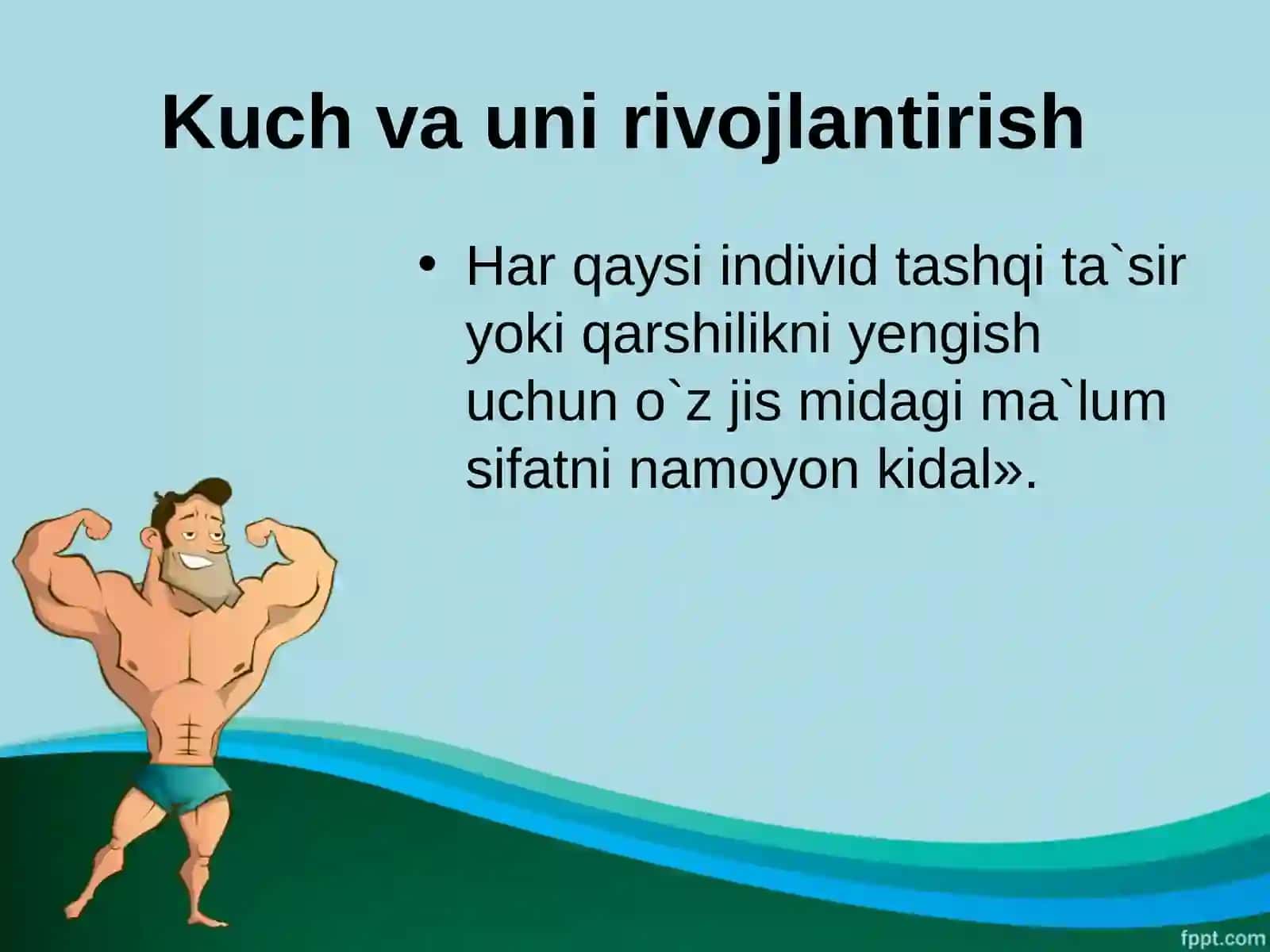 Kuch qobilyatlarini rivojlantirish usuliyatlari. Kuch qobilyatlarini rivojlantirish vositalari 2