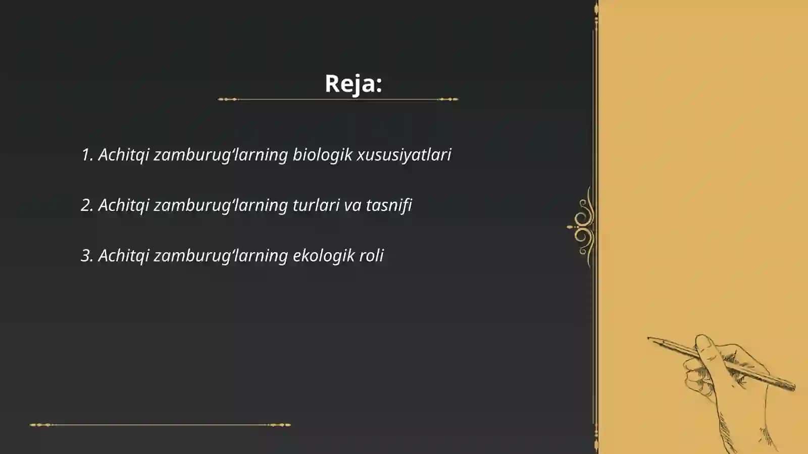 Achitqi zamburugʻlar turlarini oʻrganish 2