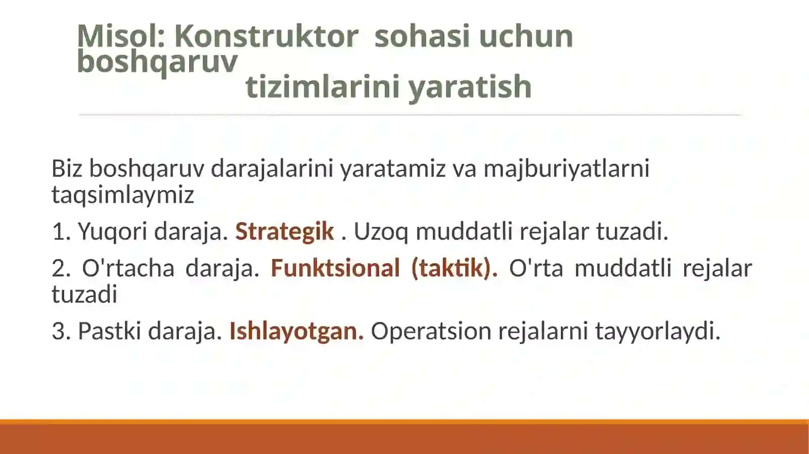 Konstruktor sohasi uchun boshqaruv- axborot tizimi 2