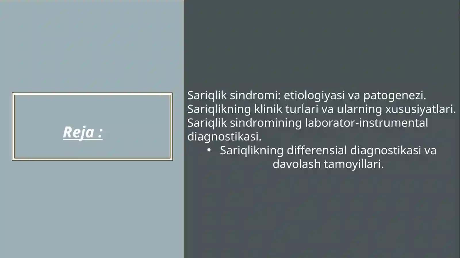Sariqlik sindromi 2