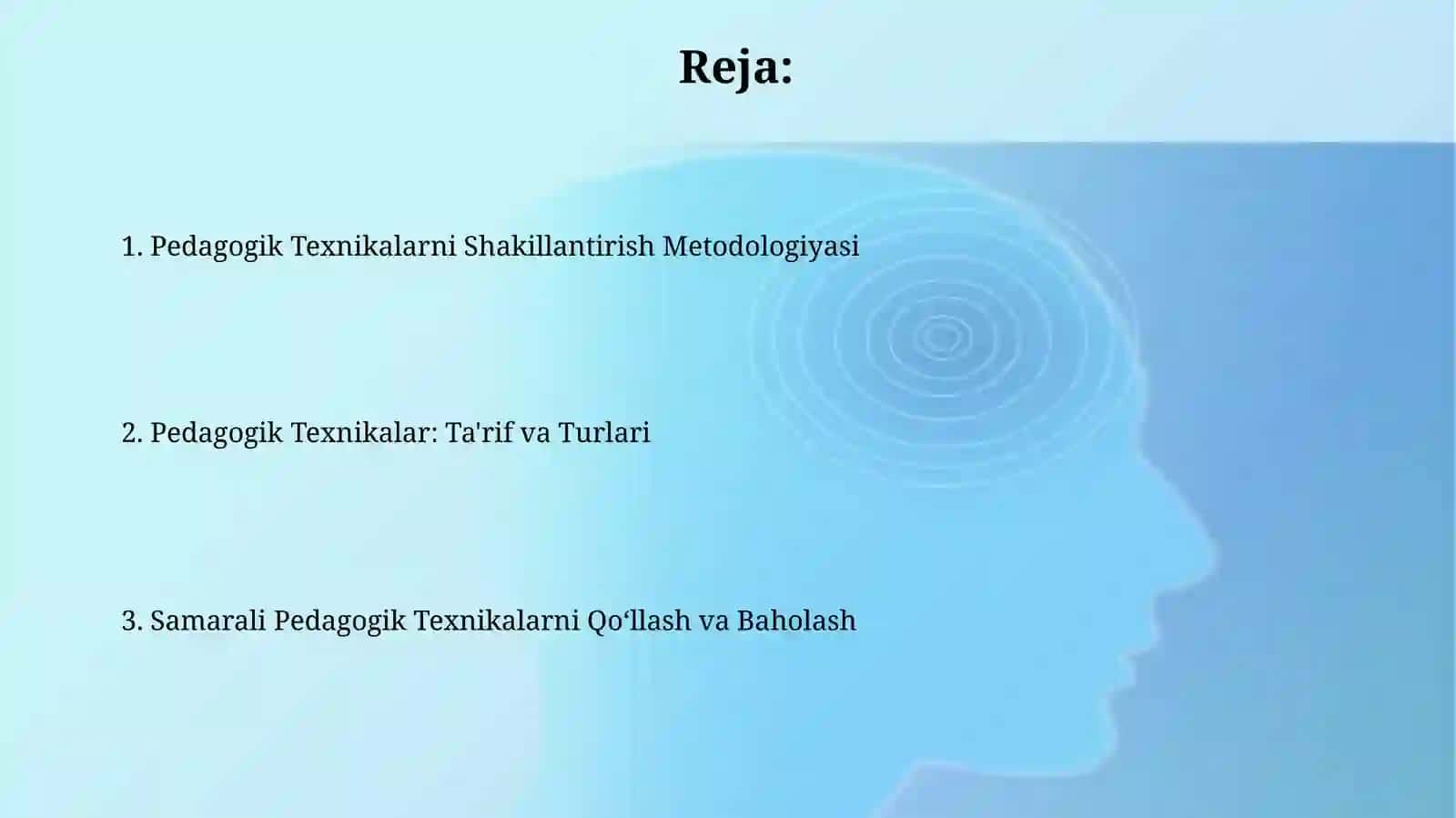 Pedagogik texnika Pedagogik texnikani shakllantirish metodikasi 2