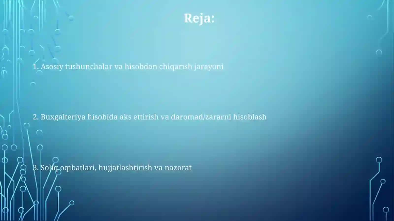 Асосий воситаларни hisobdan chiqarish hisobi 2