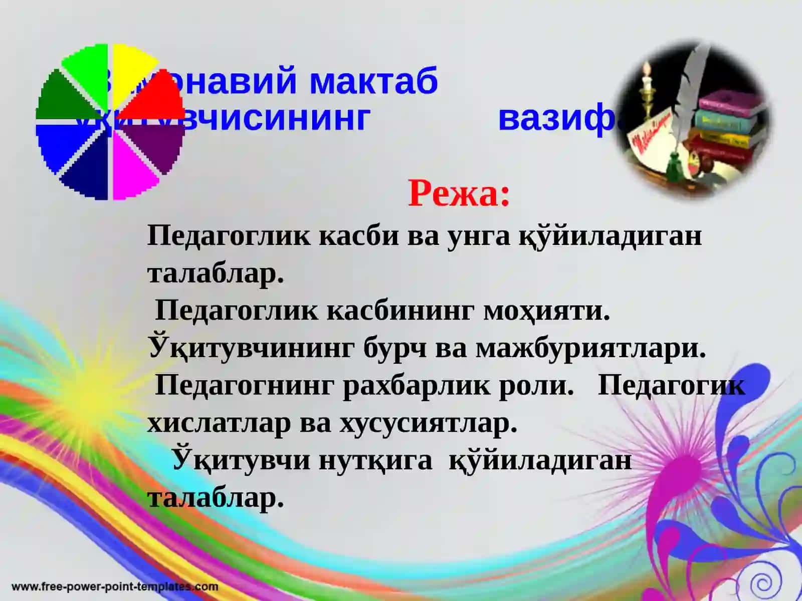 Замонавий мактаб ўқитувчисининг вазифалари 2