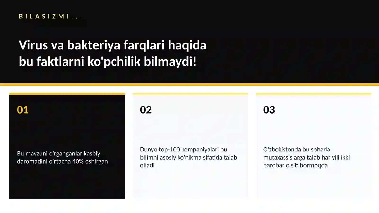 Virus va bakteriya farqlari 2