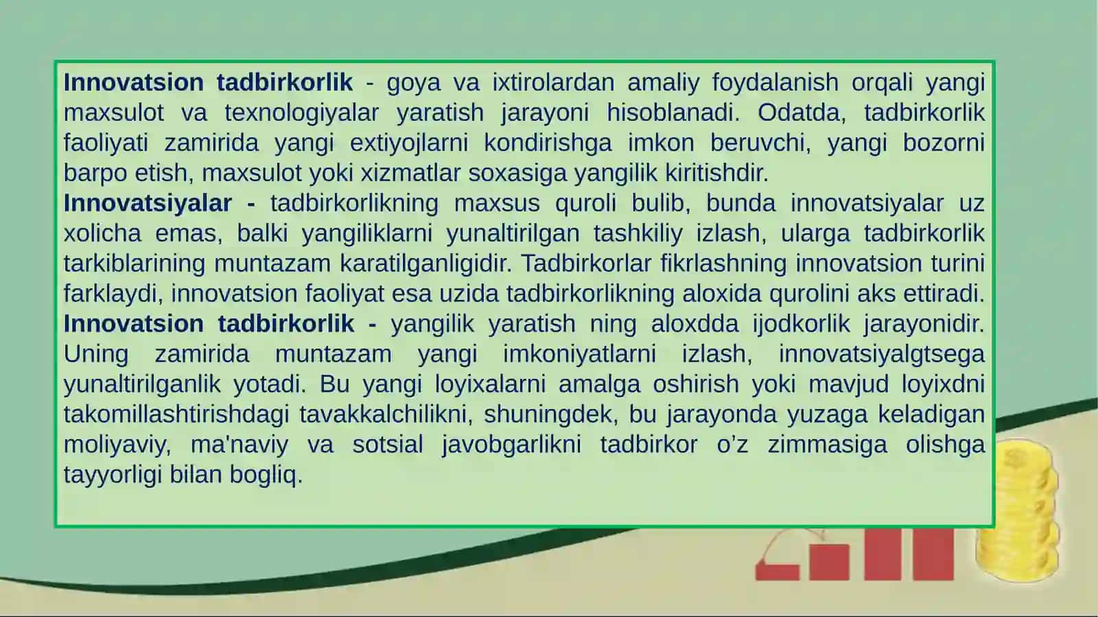 Innovatsion muhit - samarali innovatsiyalarning eng muhim sharti sifatida 2