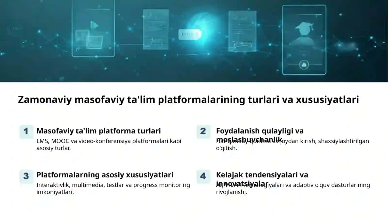 Masofaviy ta'lim: kelajak sari 2