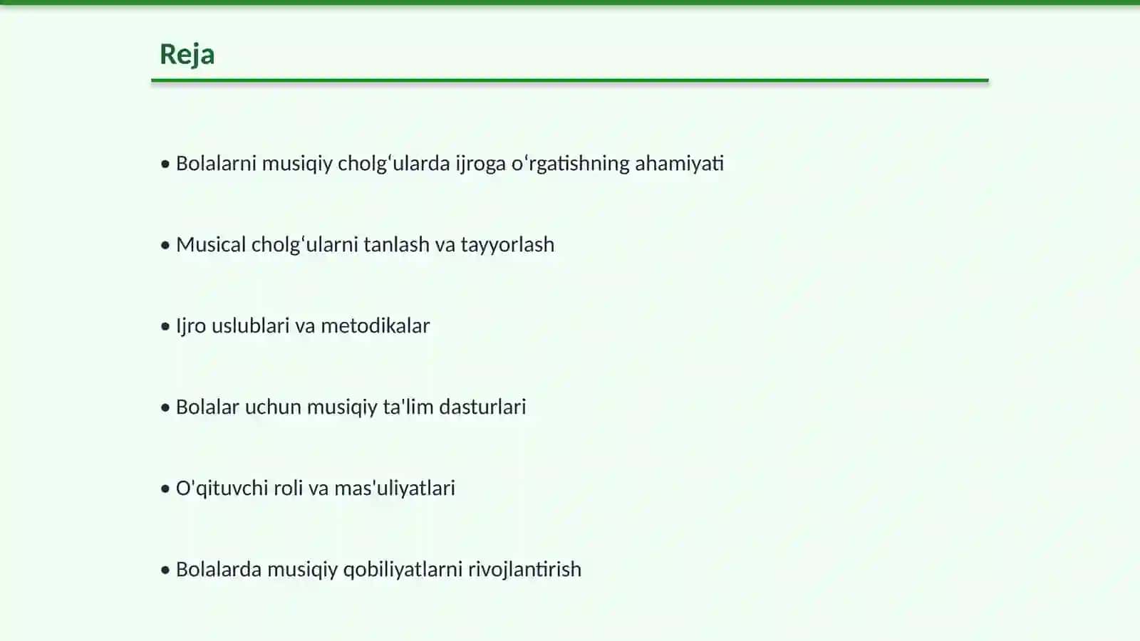 Bolalarni musiqiy cholgʻularda ijroga oʻrgatish 2