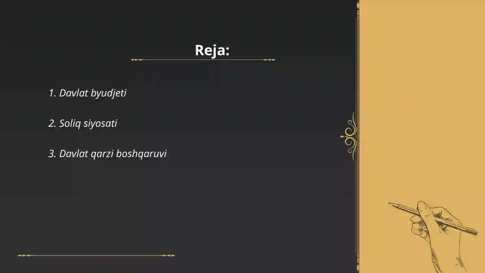 Davlat moliyasini boshqarish 2