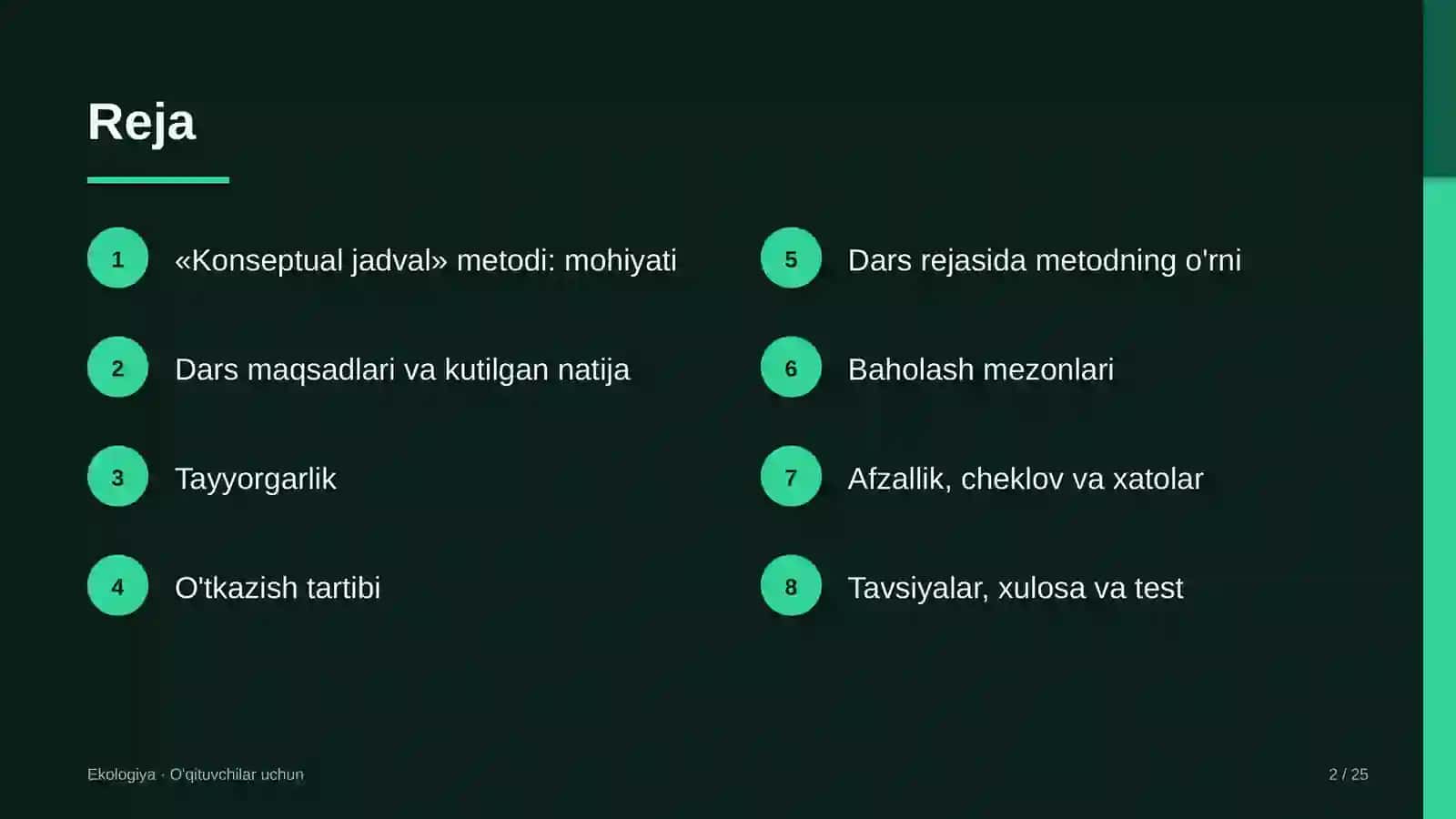 ekologiya darslarida konseptual jadval metodidan foydalanish 4362 2