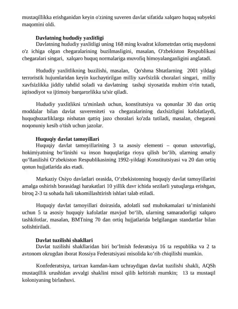 Davlat tushunchasi va belgilari 2