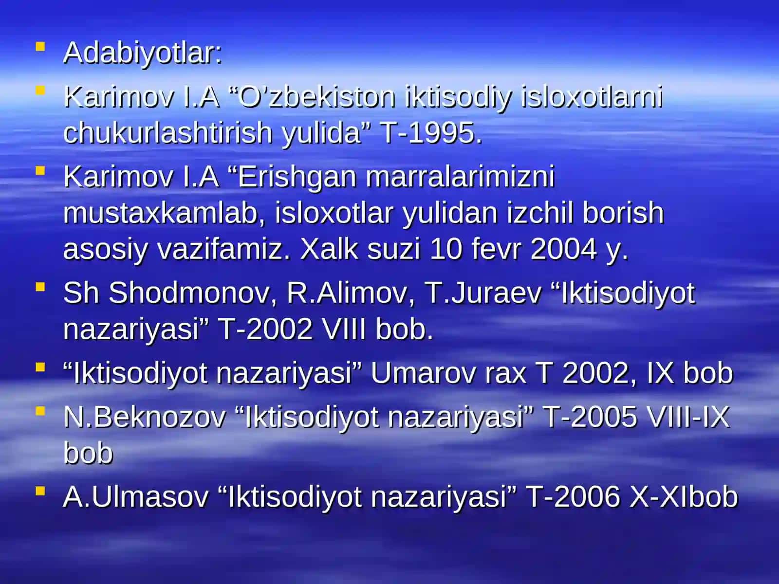 Rakobat va narxning shakllanishi 2