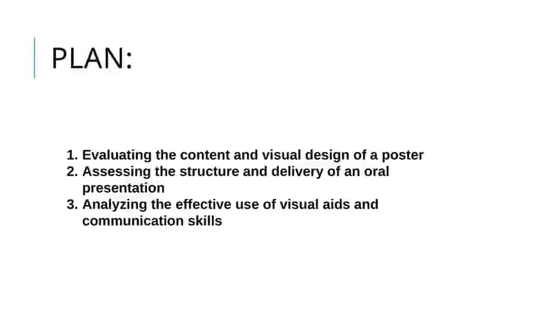 Evaluating a poster and presentation 2