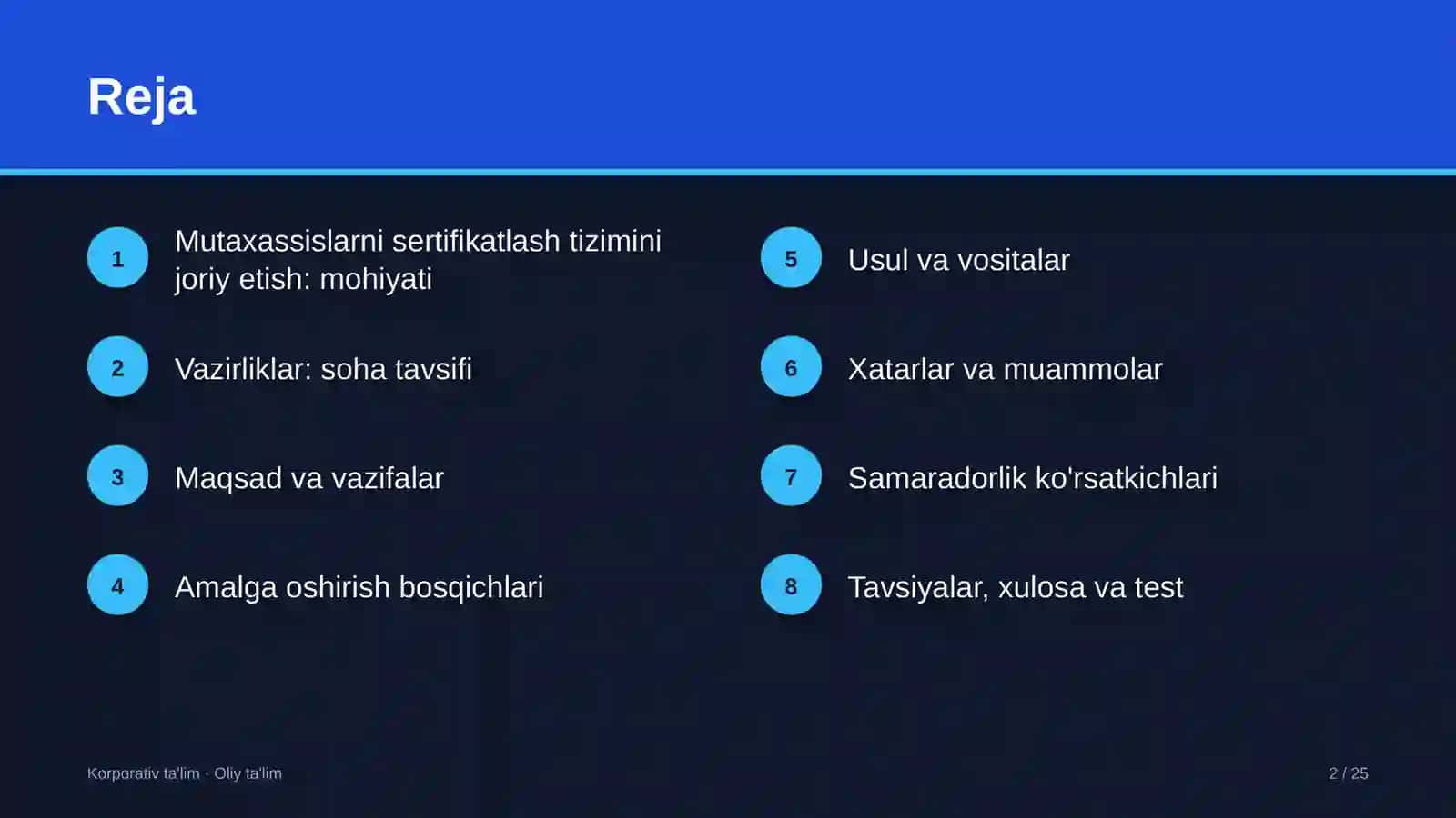 vazirliklarda mutaxassislarni sertifikatlash tizimini joriy etish 8298 2