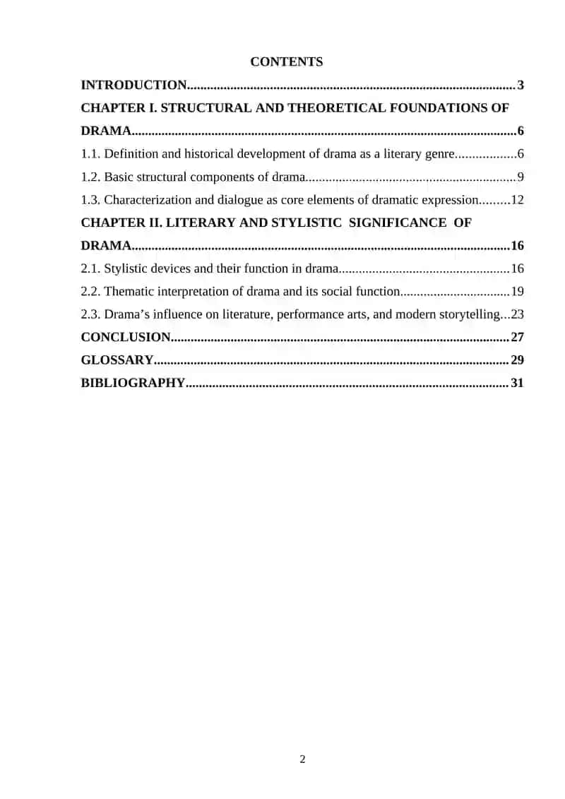 Features of Drama 2