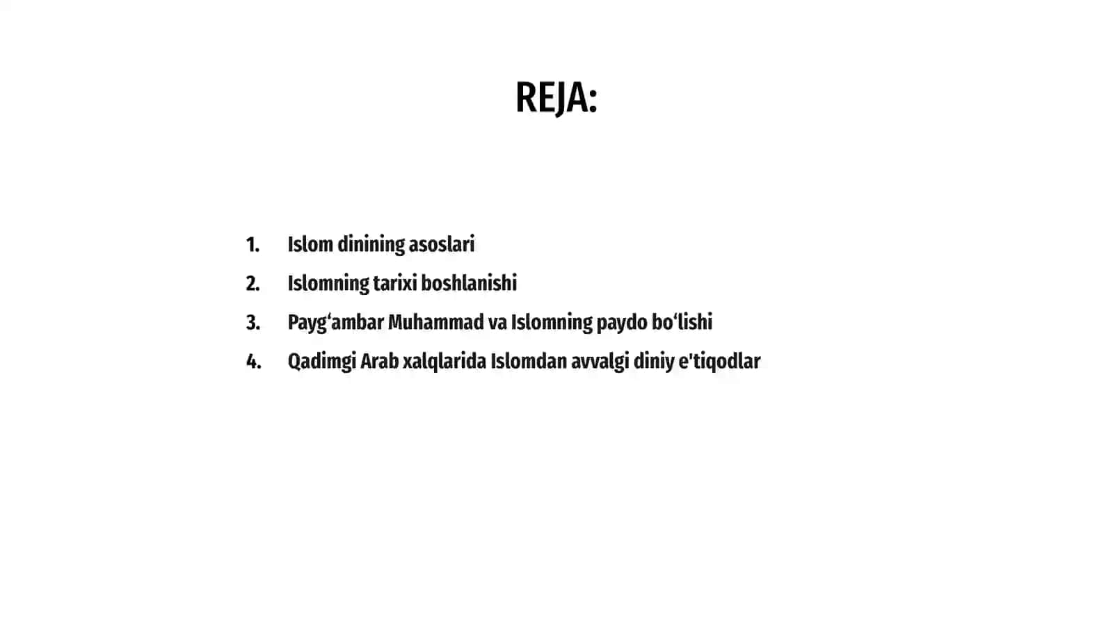 Islom dinining tarixi va mohiyati 2