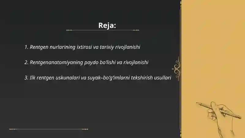 Rentgen nurlari oʻrganish tarixi 2