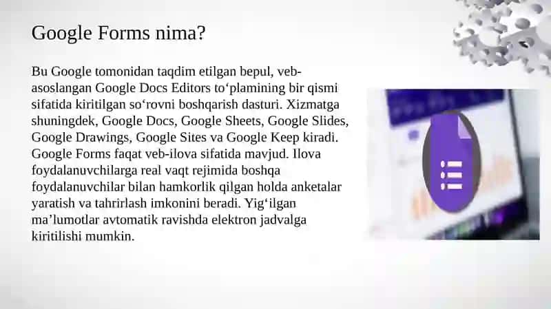 GOOGLE FORMS ILOVASIDA SAVOLLAR   YARATISH 2