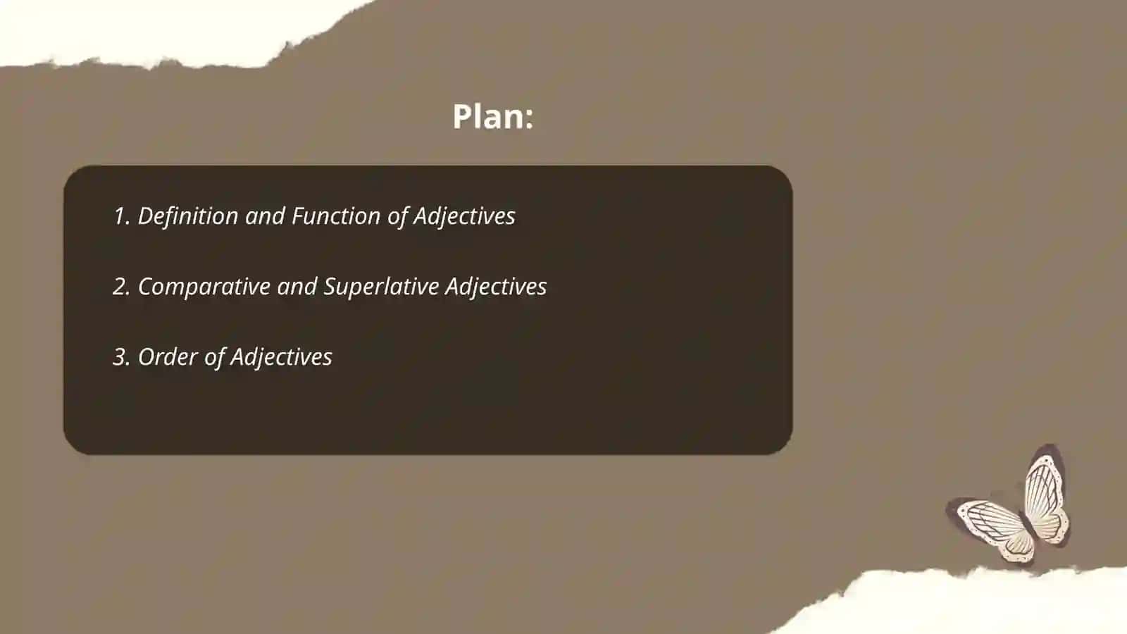 Adjectives and adjective phrases 2