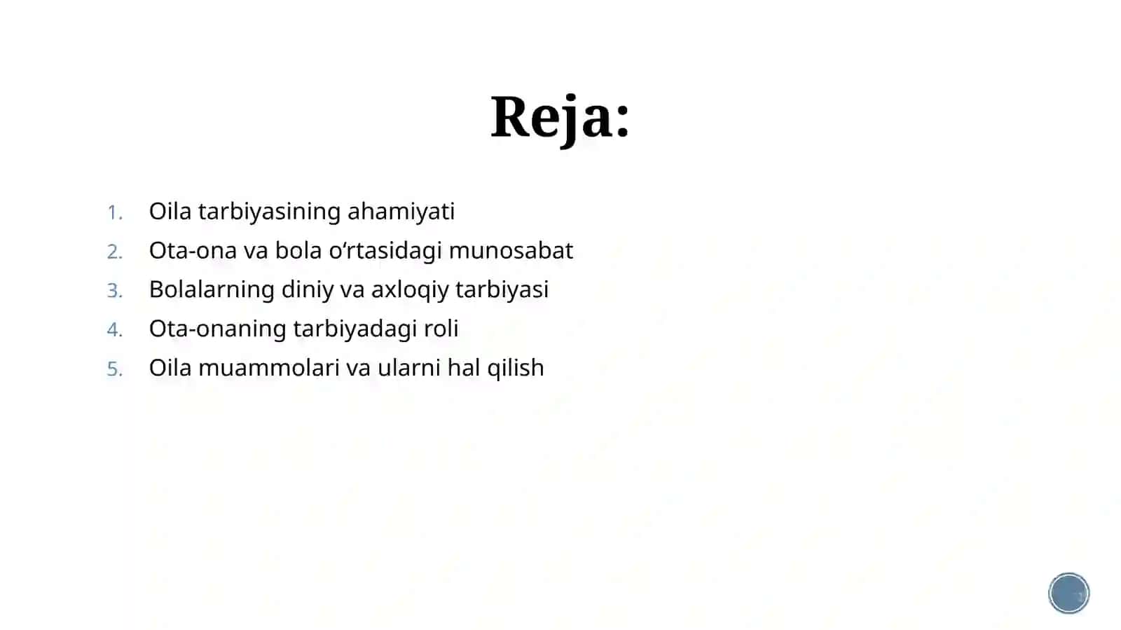 Shayix Muhammadsodiq Muhammad Yusufning oilatarbiyasi haqidagi qarashlari 2