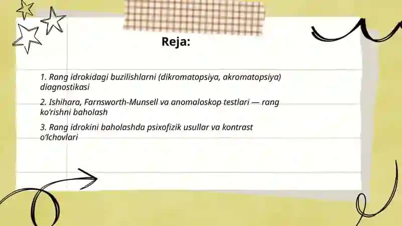 Rang idrokidagi buzilishlarni diagnostika 2