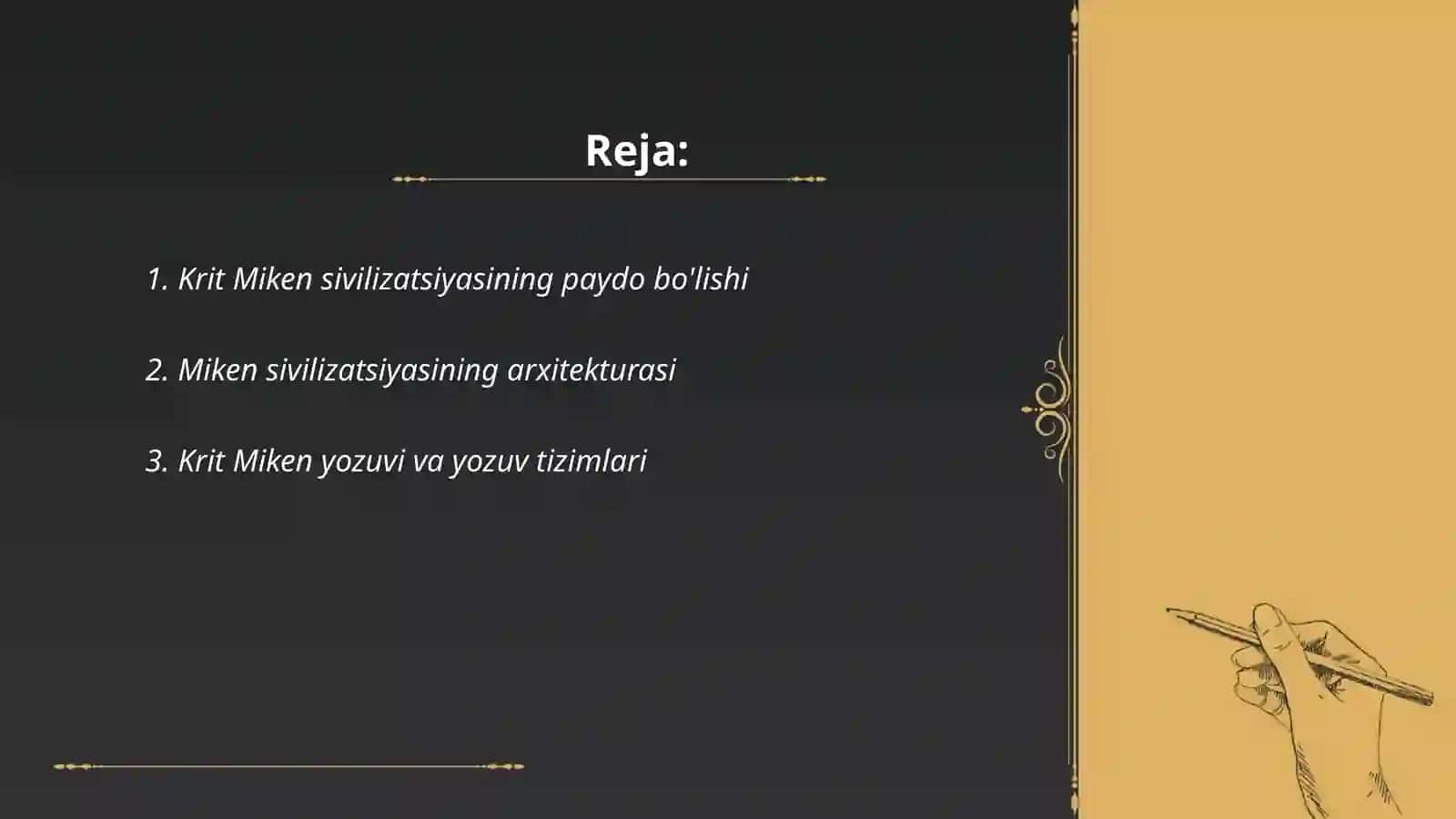 Krit Miken sivilizatsiyasi 2