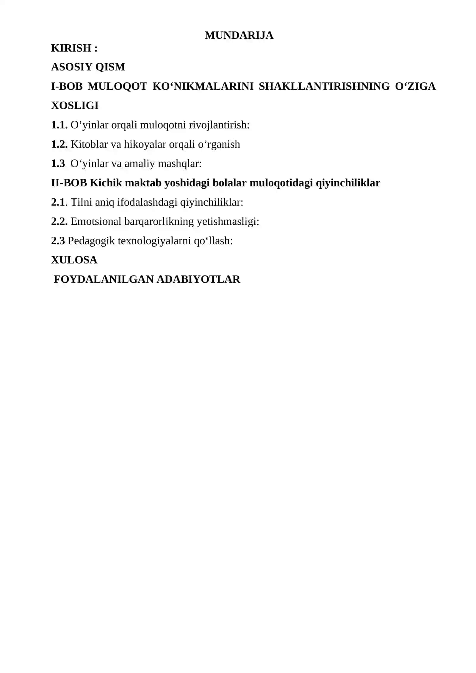 PEDAGOGIKA VA PSIXOLOGIYA FANLARINI O’QITISH METODIKASI FANIDAN  KURS ISHI 2