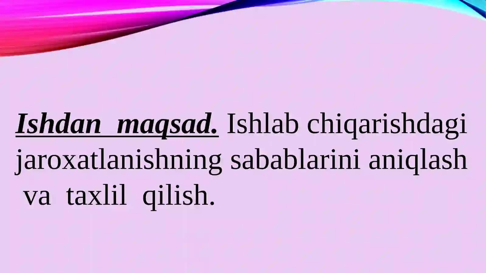 Jarohatlanishlar vakasalliklarni tahlil qilish usullari 2