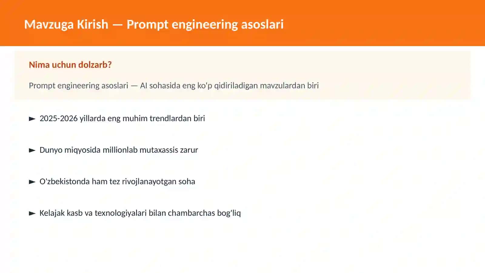 Prompt engineering asoslari 2