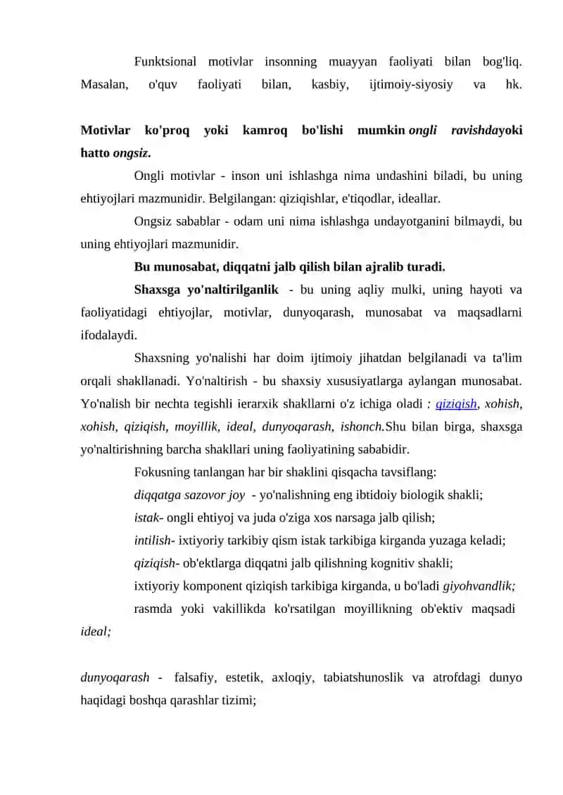 BOSHQARUVCHINING FAOLIYAT MOTIVLARI 2