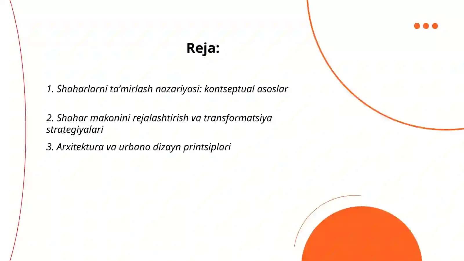 Shaharlarni taʼmirlash nazariyasi va amaliyotda asosiy yoʻnalishlar 2
