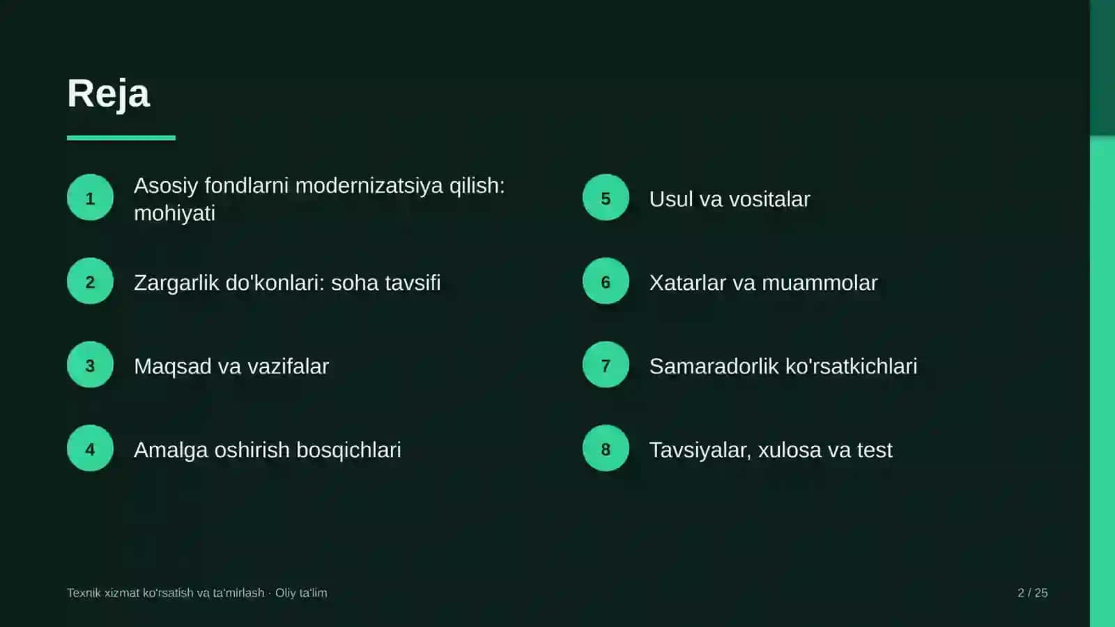 zargarlik do'konlarida asosiy fondlarni modernizatsiya qilish 6368 2