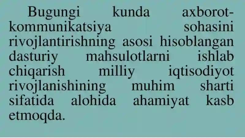 Iqtisodiy muammolarni hal qilish uchun zamonaviy dasturlashtillaridan foydalanish 2