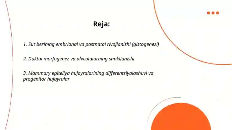 Sut bezlari gistogenezi va gistofiziologiyasi 2
